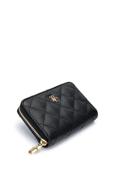  Tamer Tanca Unisex Hakiki Deri Siyah Havyar Cüzdan Cuzdan