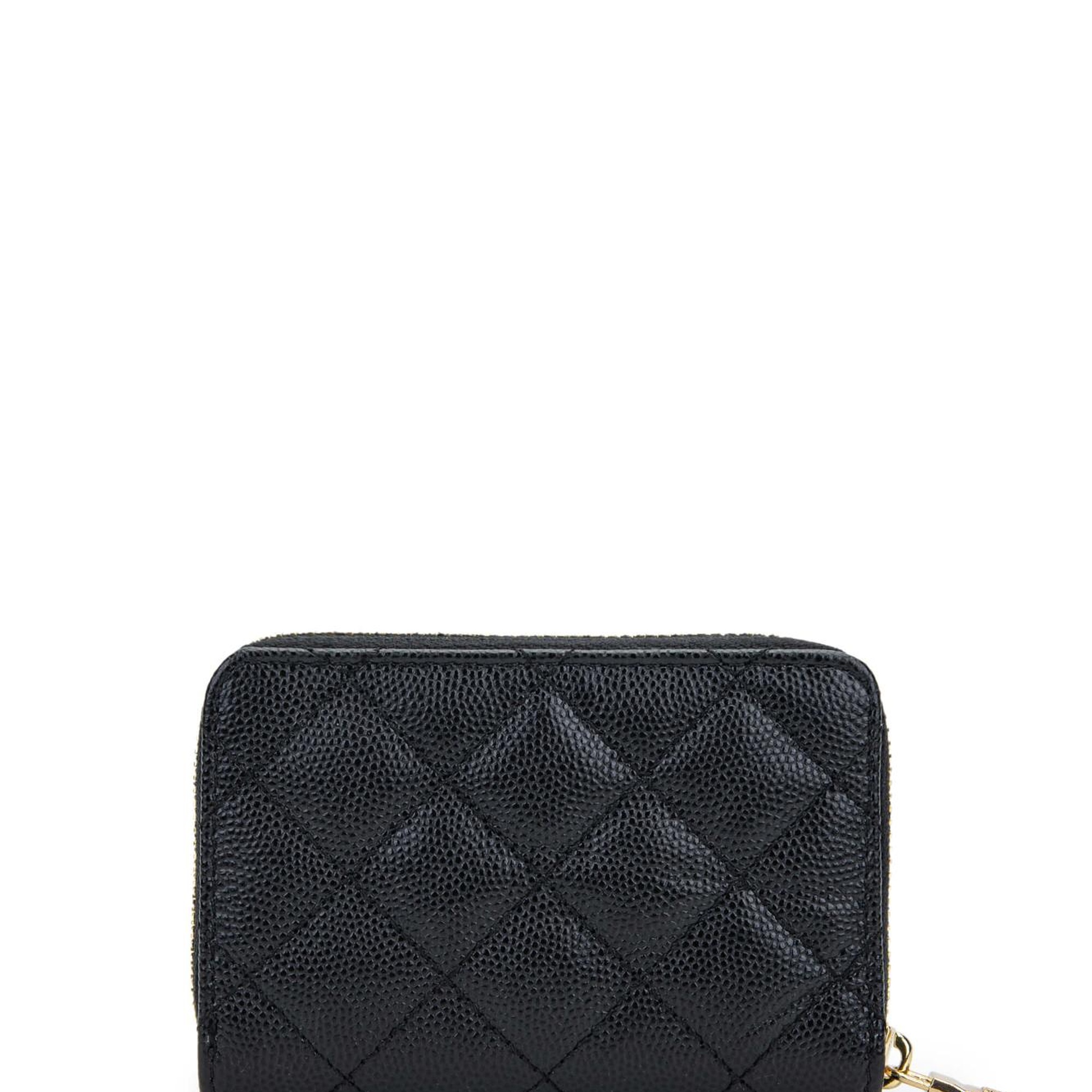 Tamer Tanca Unisex Hakiki Deri Siyah Havyar Cüzdan Cuzdan