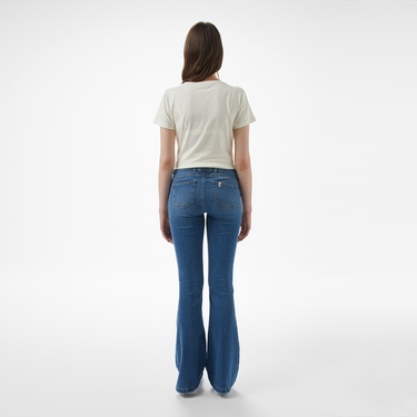  Liu Jo Kadın Mavi Pantolon