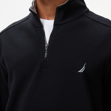  Nautica Erkek Siyah Regular Fit Sweatshirt