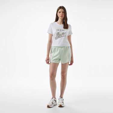  Guess Kadın Beyaz T-Shirt