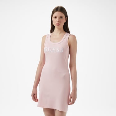  Guess Kadın Pembe Elbise