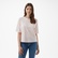 Guess Colette Boxy Mid Organic Stream Kadın Krem T-Shirt