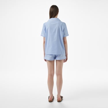  Guess Marta Pj Set  Kadın Mavi Pijama Seti