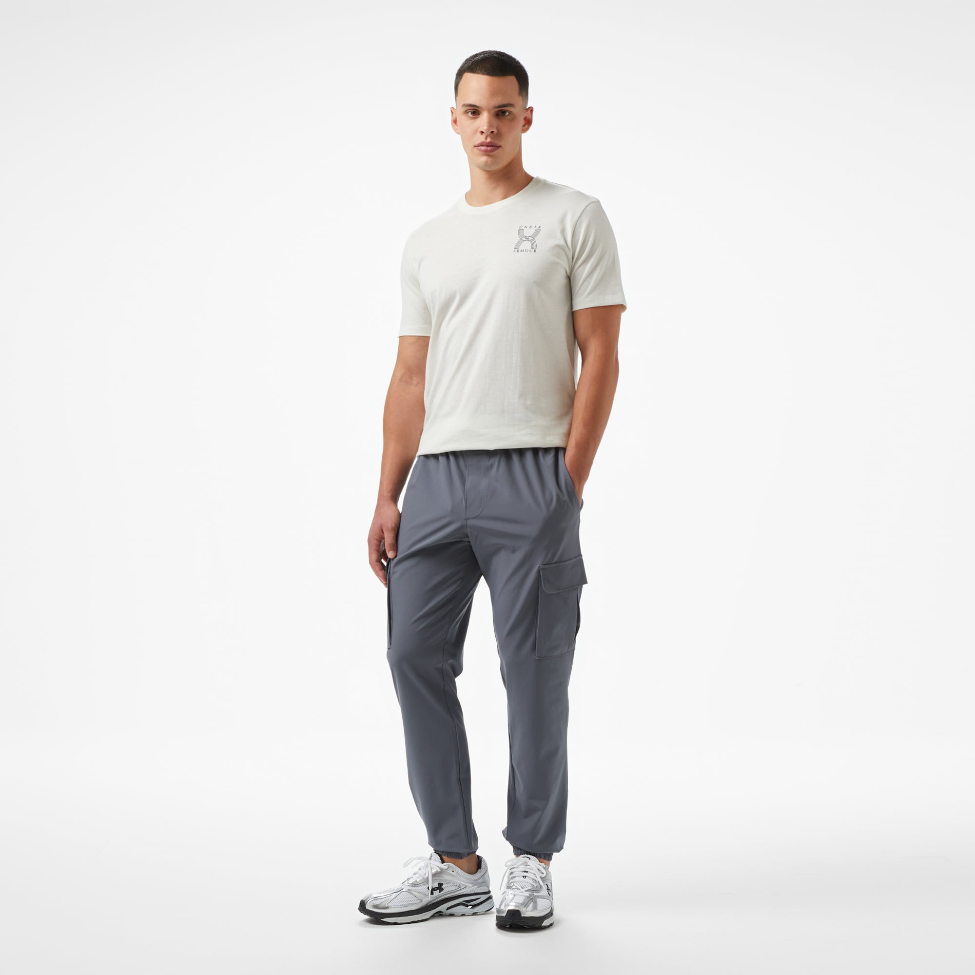  Under Armour Vibe Woven Cargo Erkek Gri Eşofman Altı
