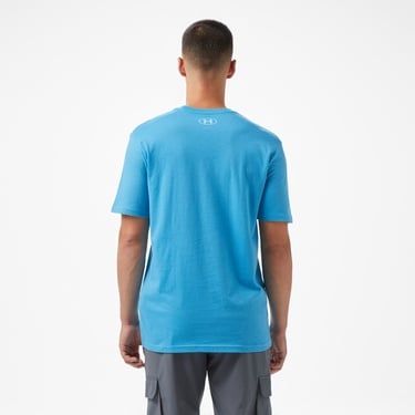  Under Armour Gl Foundation Update Ss Erkek Mavi T-Shirt
