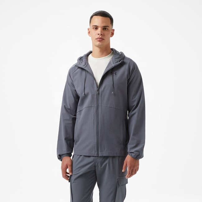  Under Armour Stretch Woven Erkek Gri Rüzgarlık