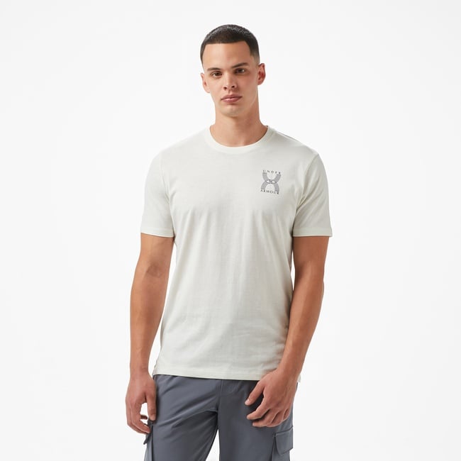  Under Armour Run 96 Beyaz Erkek T-Shirt