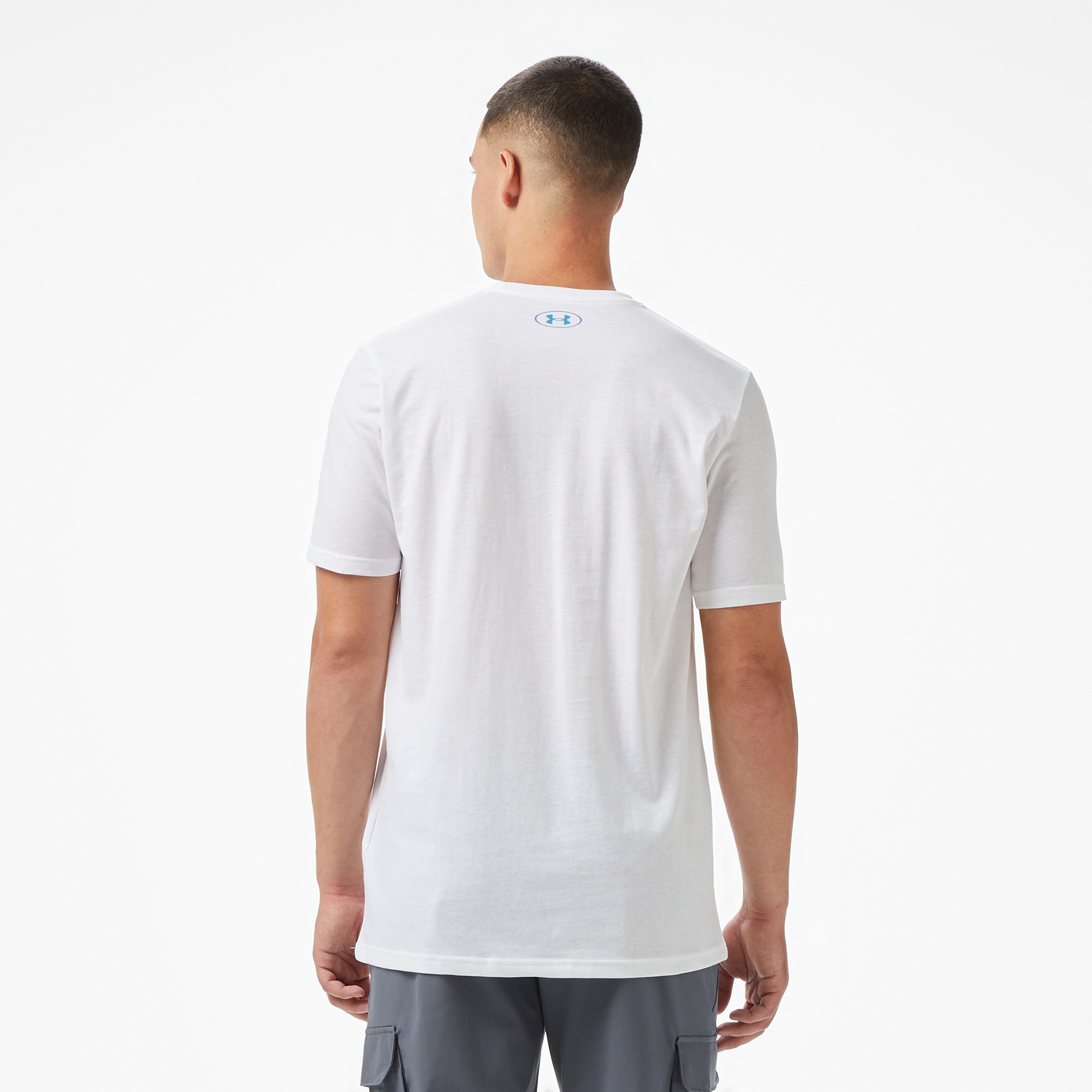 Under Armour Lc Fly in Logo Erkek Beyaz T-Shirt