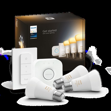  Philips Hue WA 8-75 W Beyaz Ambiyans Akıllı Led Ampul Başlangıç Seti, 3'lü, Kumandalı E27 Bluetooth Özellikli