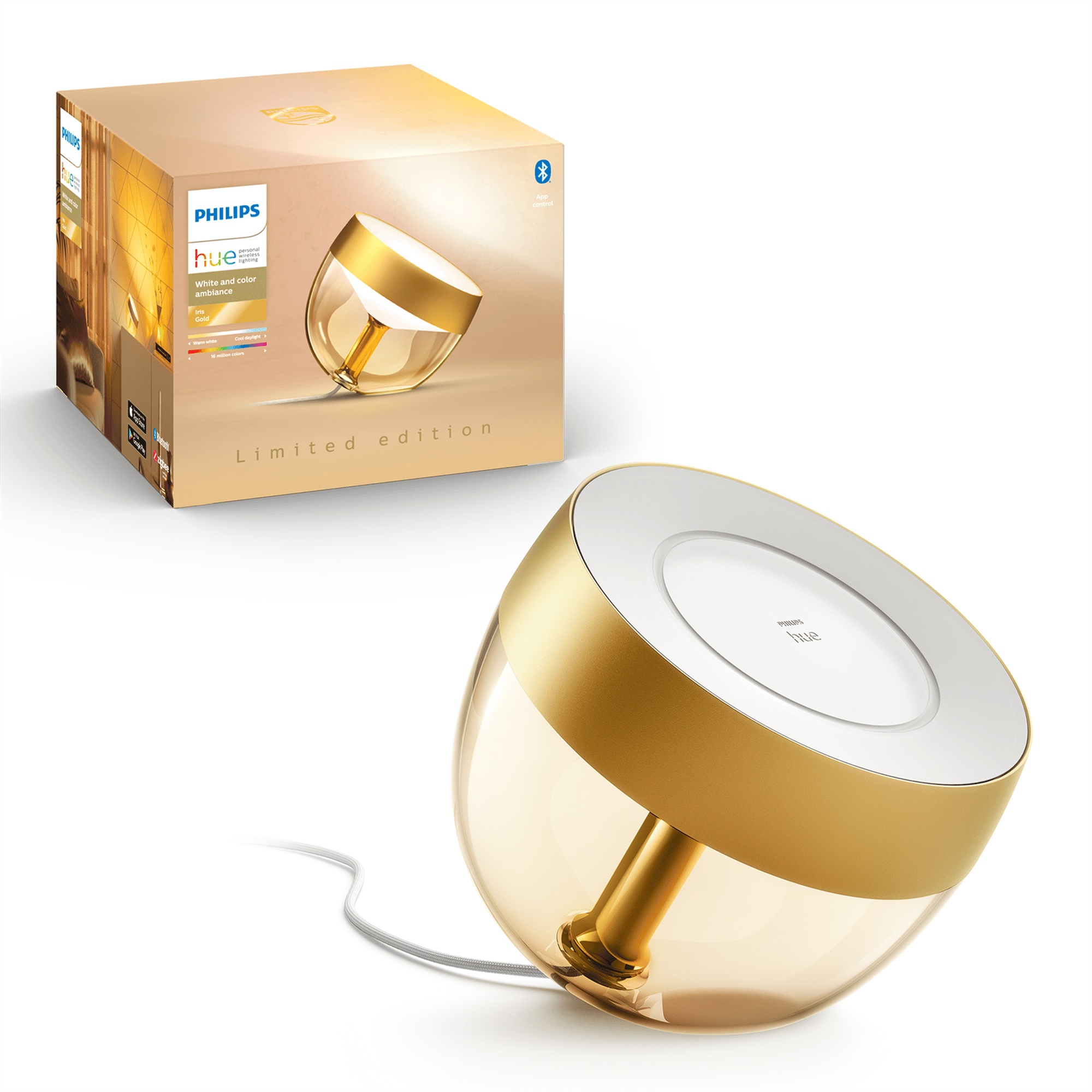 Philips Hue Iris Gold V4 Akıllı Masa Lambası
