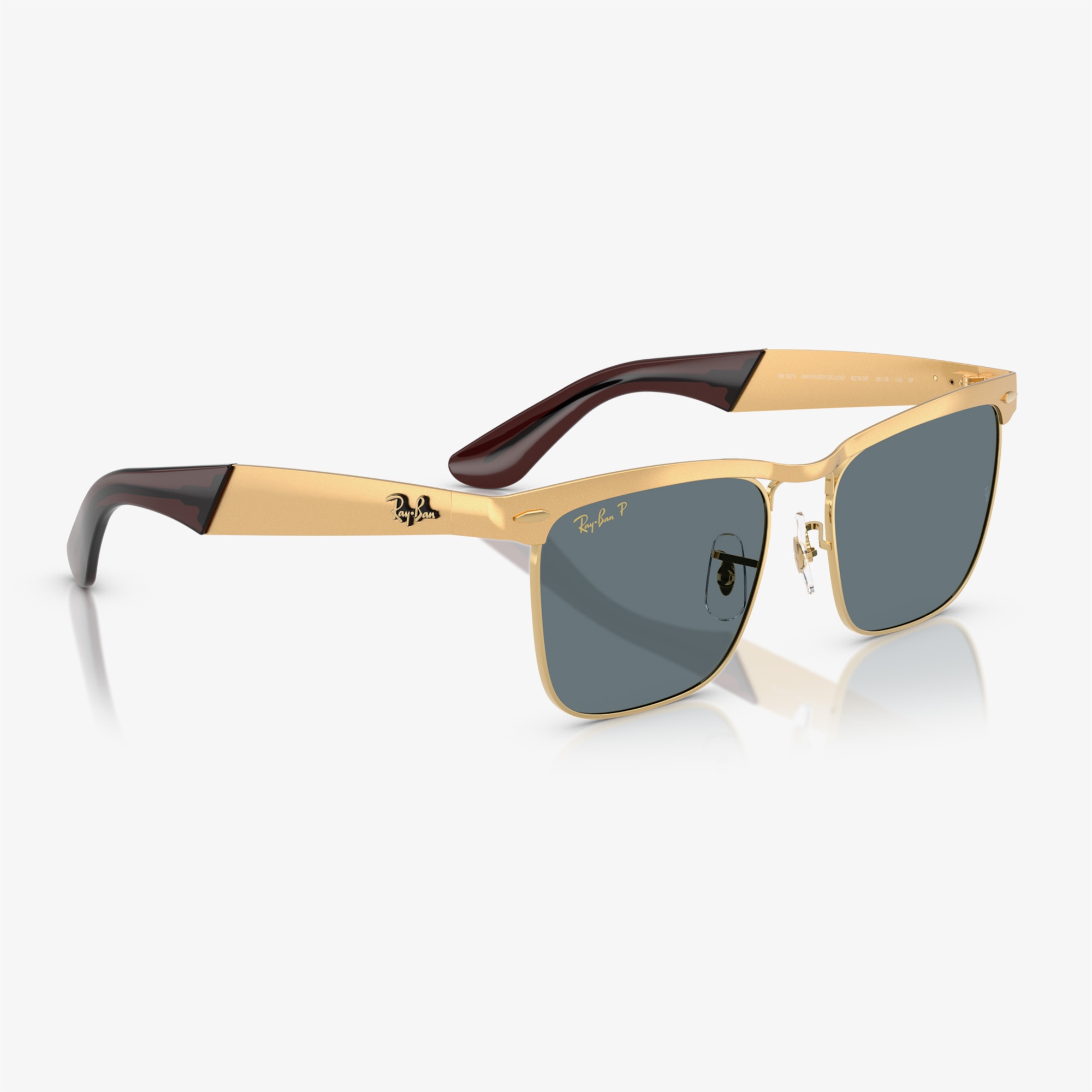 Ray-Ban RB3875 Unisex Altın Rengi Güneş Gözlüğü