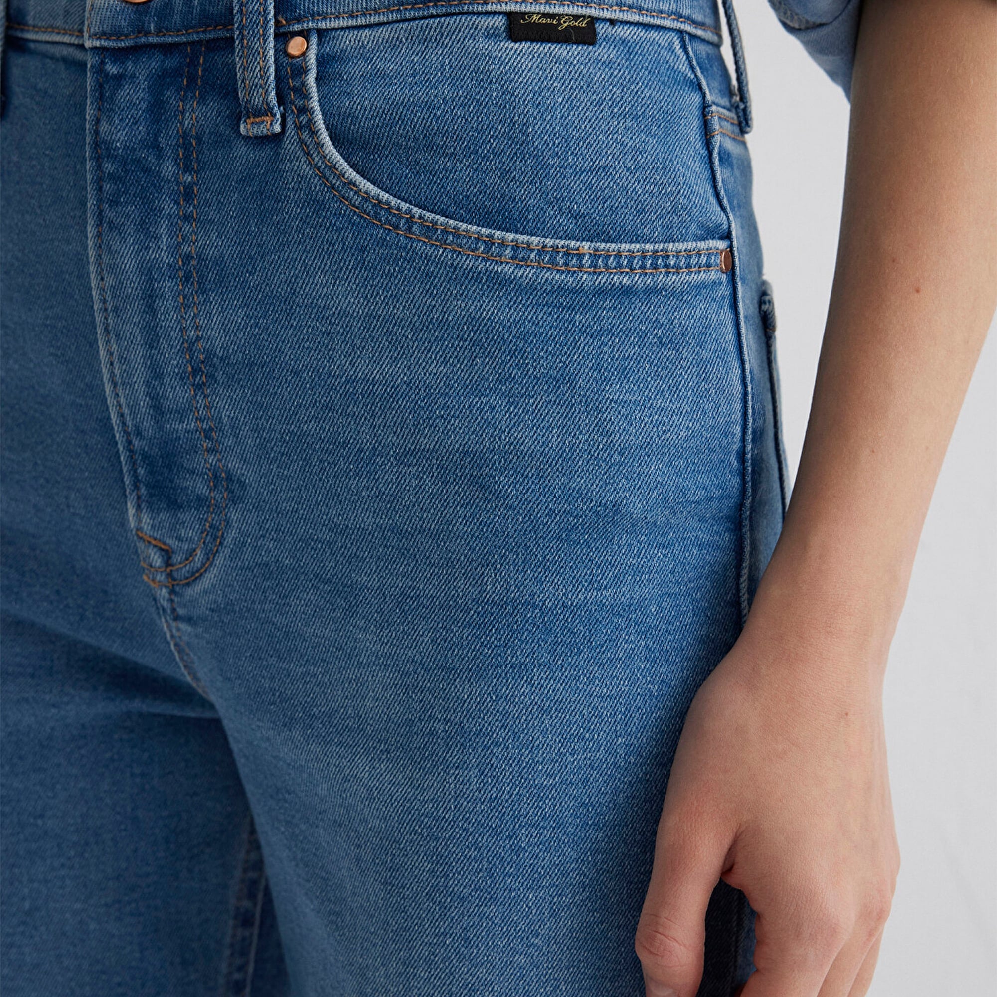 Mavi Los Angeles Gold Shape Indigo Mavisi Jean Pantolon 1010349-89225