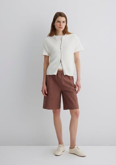  Mavi Kahverengi Bermuda Şort 1410200-70387