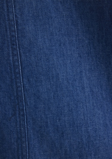  Mavi Keten Karışımlı Indigo Elbise 1310668-82052
