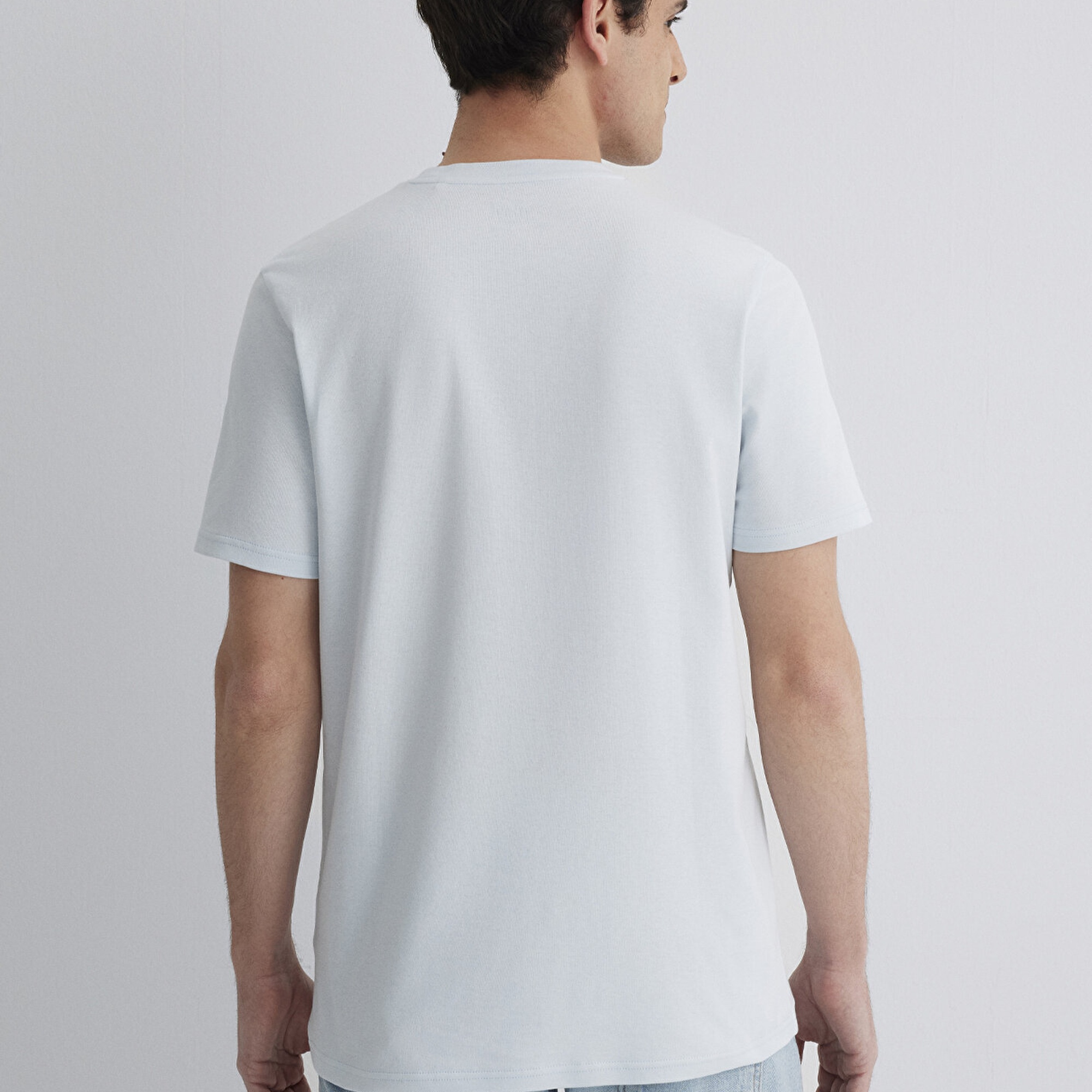 Mavi Mavi Logo Baskılı Mavi Tişört Slim Fit / Dar Kesim 0610360-89288