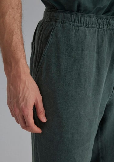  Mavi Yeşil Keten Pantolon 0010358-71598