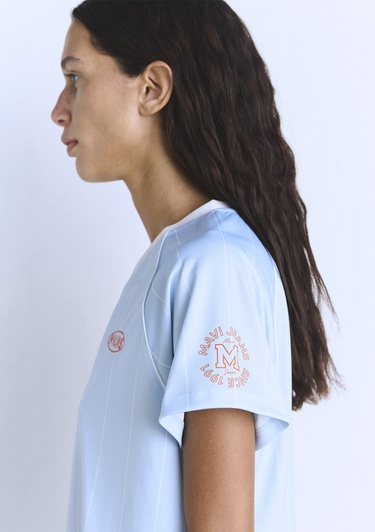  Mavi 91 MJ Baskılı Mavi Forma Tişört Regular Fit / Normal Kesim 1613063-80213