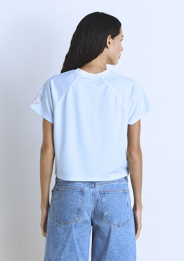  Mavi 91 MJ Baskılı Mavi Forma Tişört Regular Fit / Normal Kesim 1613063-80213