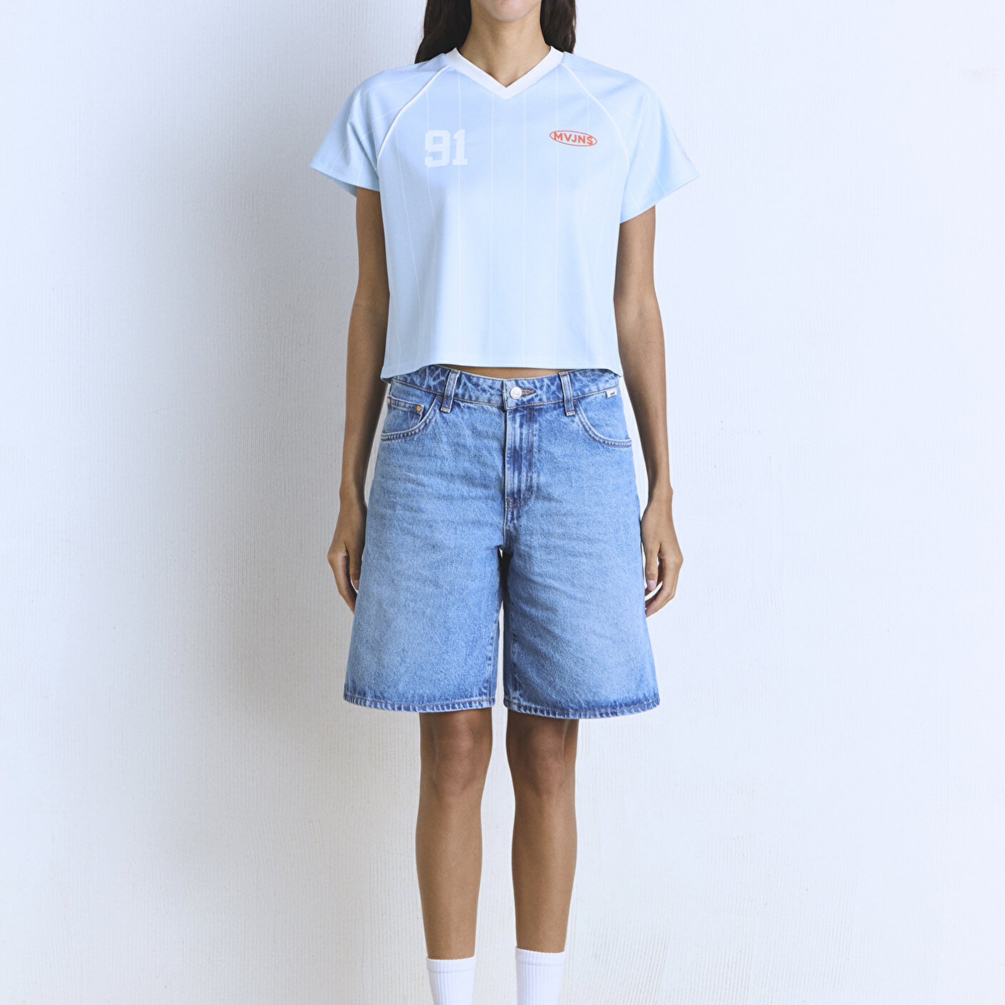 Mavi 91 MJ Baskılı Mavi Forma Tişört Regular Fit / Normal Kesim 1613063-80213