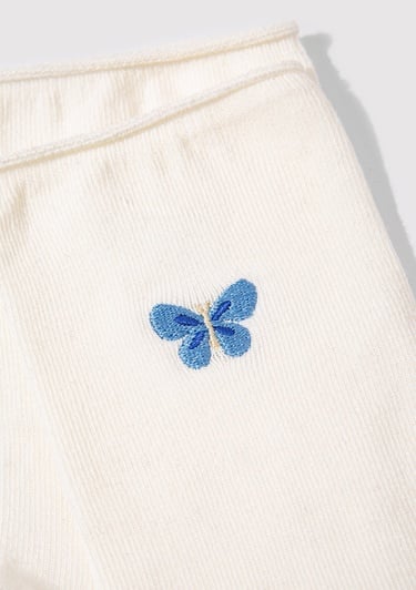  Mavi Ekru Soket Çorap 1913242-70048