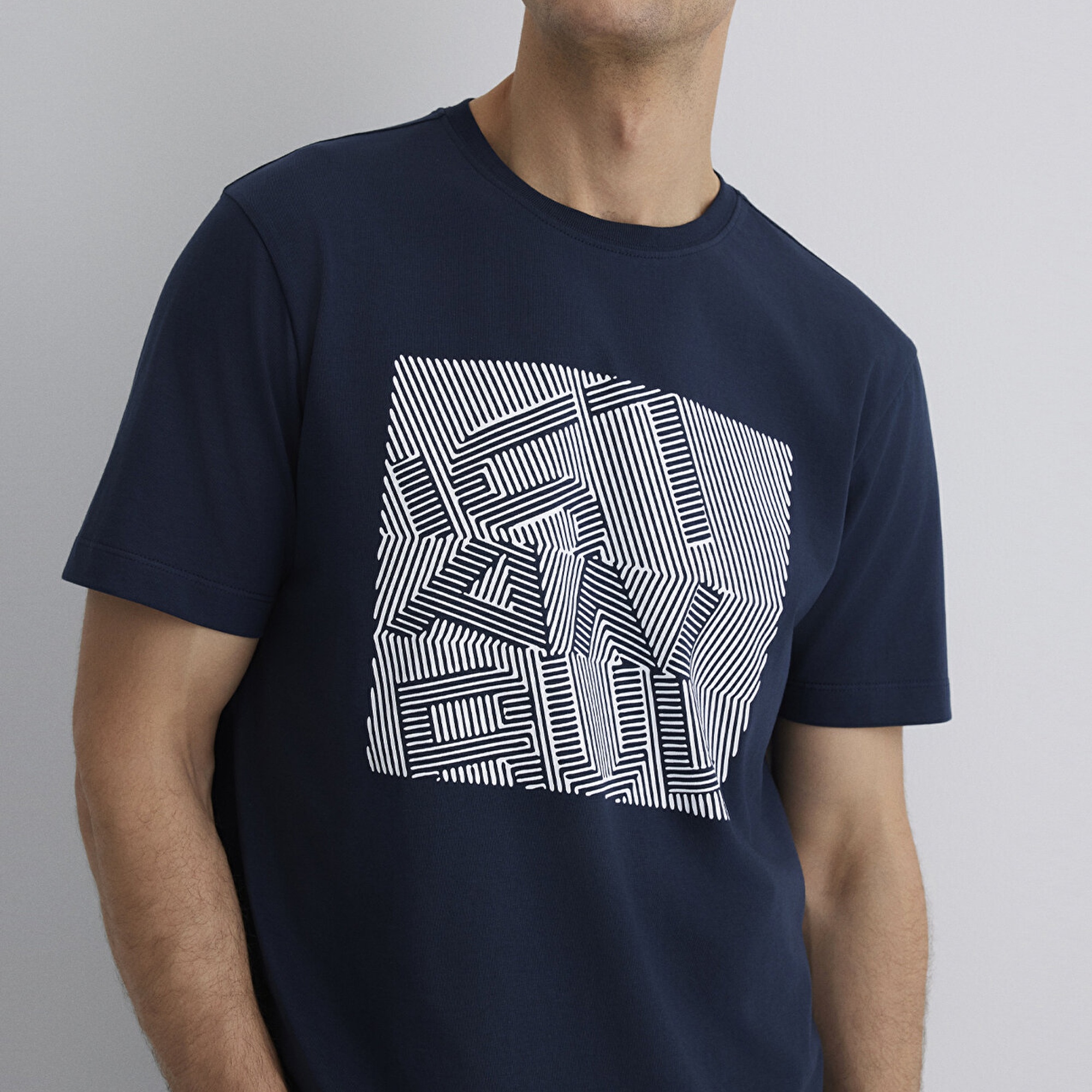 Mavi İstanbul Baskılı Lacivert Tişört Regular Fit / Normal Kesim 0612990-70490