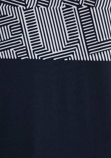  Mavi İstanbul Baskılı Lacivert Tişört Regular Fit / Normal Kesim 0612990-70490