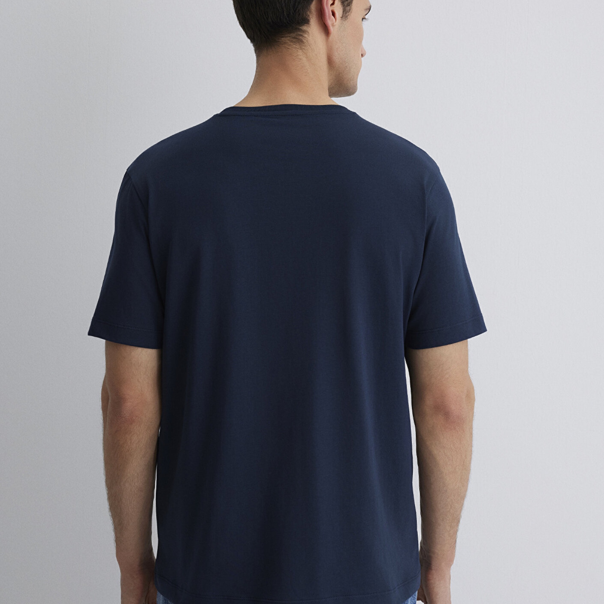 Mavi İstanbul Baskılı Lacivert Tişört Regular Fit / Normal Kesim 0612990-70490