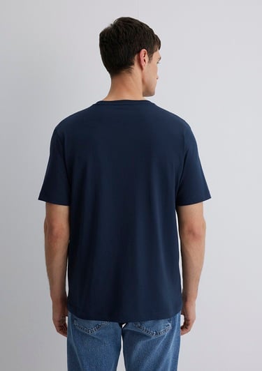  Mavi İstanbul Baskılı Lacivert Tişört Regular Fit / Normal Kesim 0612990-70490