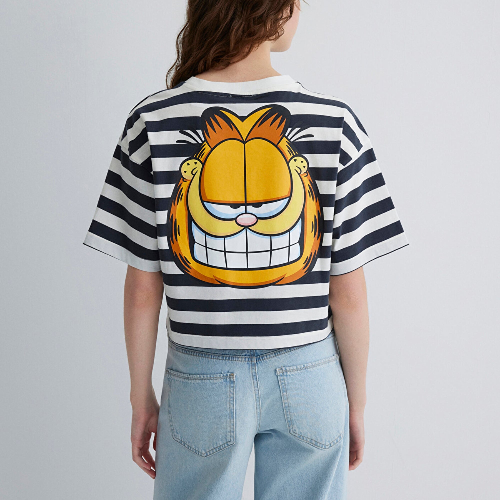 Mavi Garfield Baskılı Gri Tişört Regular Fit / Normal Kesim 1613366-85308