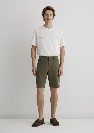  Mavi Haki Kargo Şort 0410287-80769