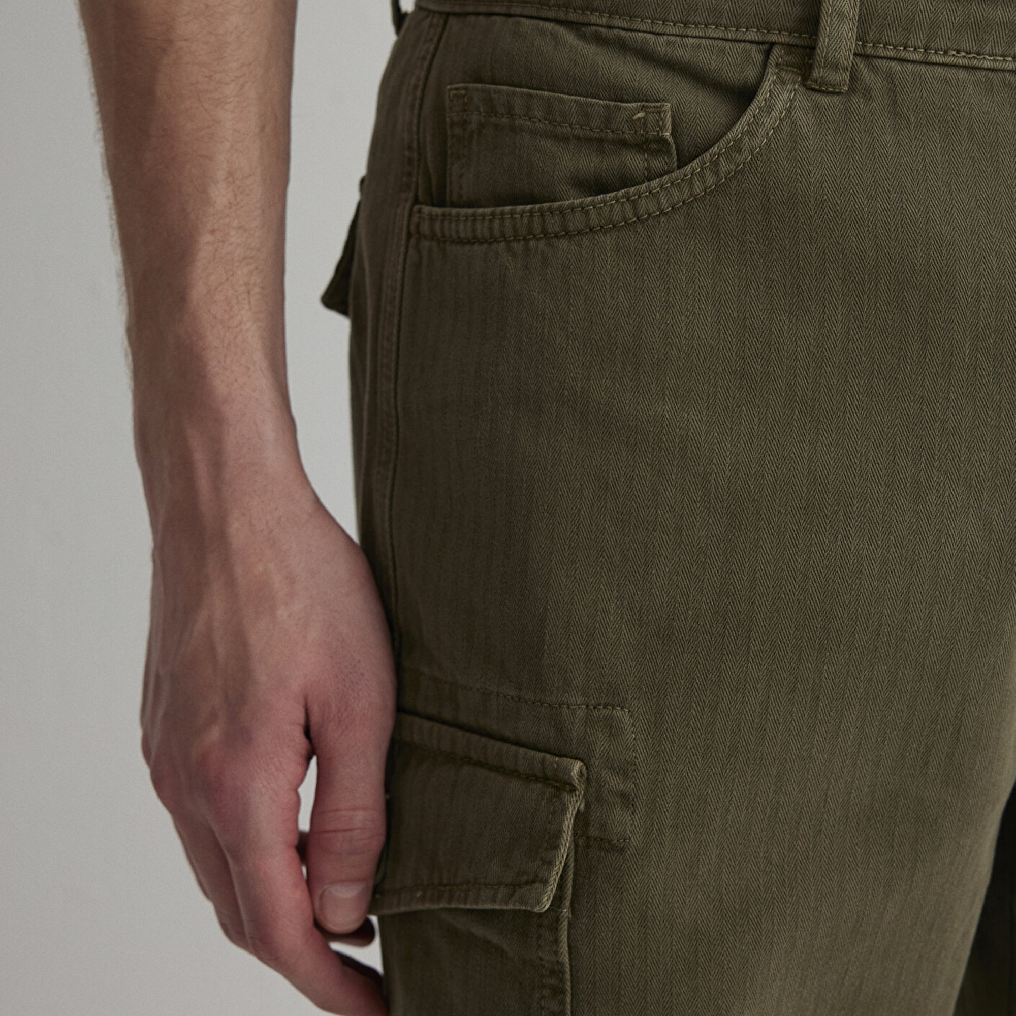 Mavi Haki Kargo Şort 0410287-80769