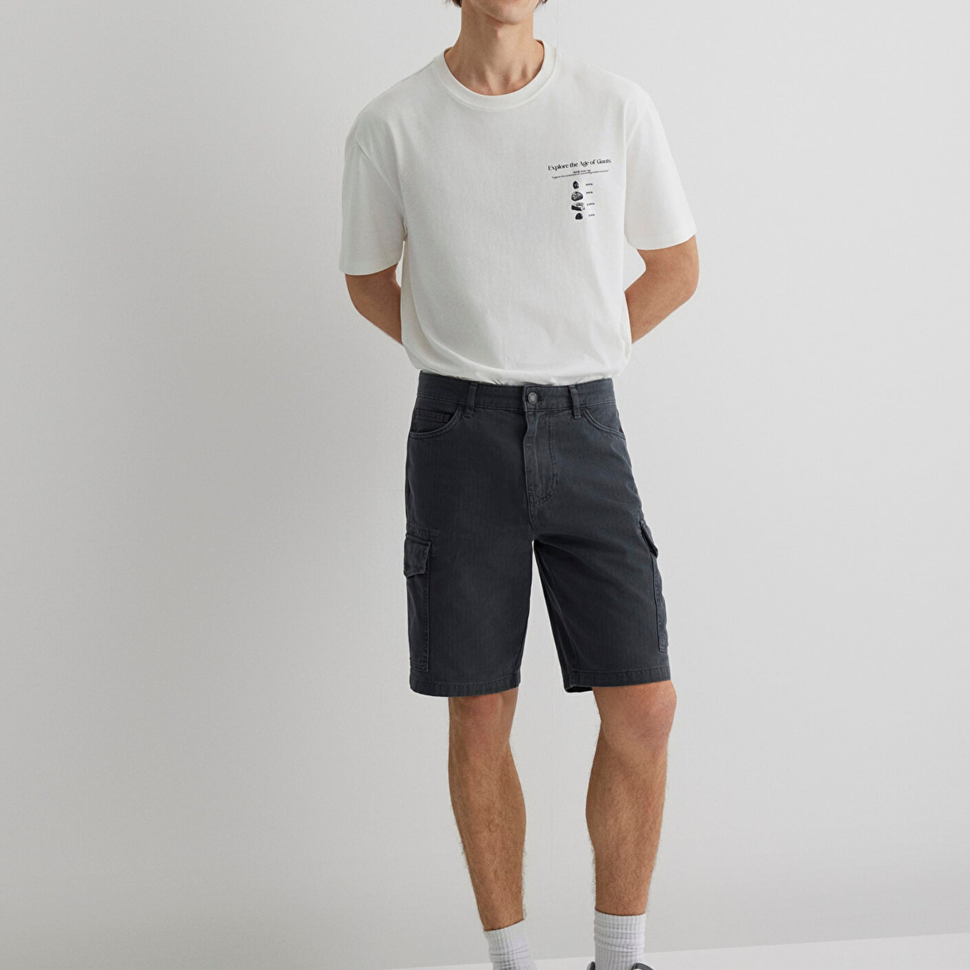 Mavi Lacivert Kargo Şort 0410287-80776