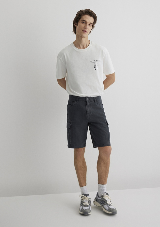  Mavi Lacivert Kargo Şort 0410287-80776