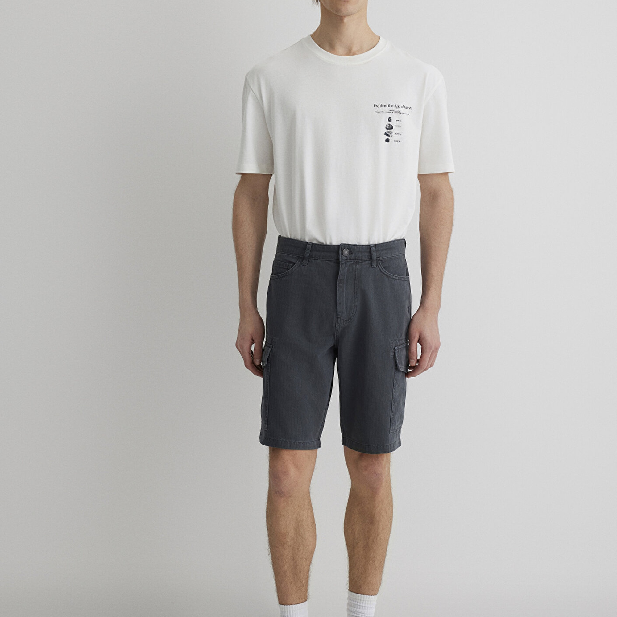 Mavi Lacivert Kargo Şort 0410287-80776