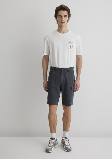  Mavi Lacivert Kargo Şort 0410287-80776