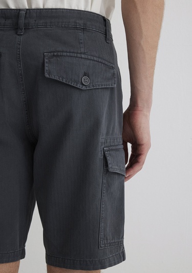  Mavi Lacivert Kargo Şort 0410287-80776