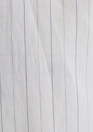 Mavi Çizgili Beyaz Gömlek Regular Fit / Normal Kesim 0211515-620