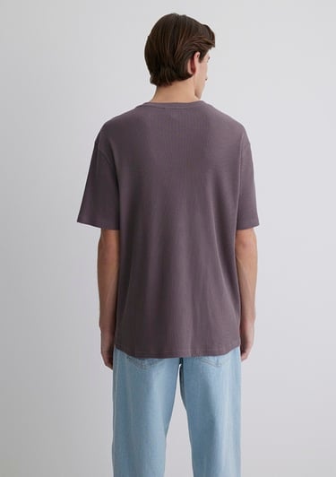  Mavi Mor Tişört Loose Fit / Bol Rahat Kesim 0612724-86683