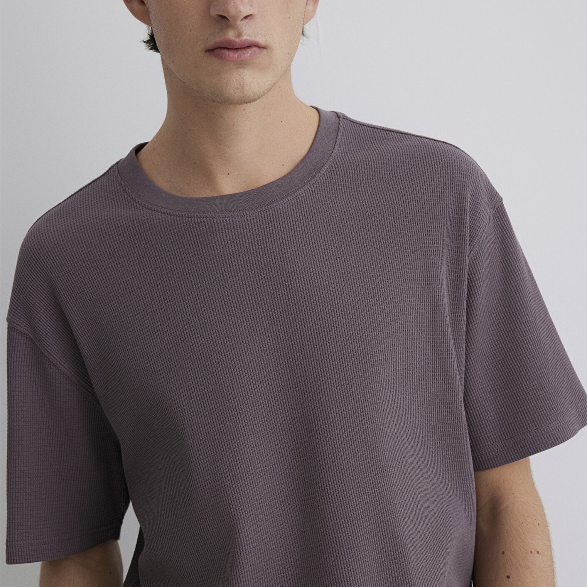 Mavi Mor Tişört Loose Fit / Bol Rahat Kesim 0612724-86683