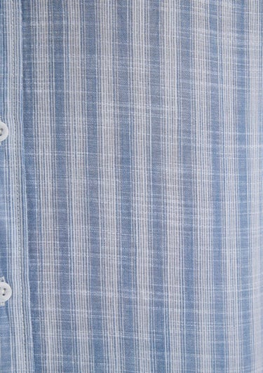  Mavi Çizgili Mavi Gömlek Regular Fit / Normal Kesim 0211538-70744