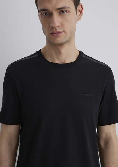  Mavi Mavi Black Siyah Tişört Regular Fit / Normal Kesim 0612689-900