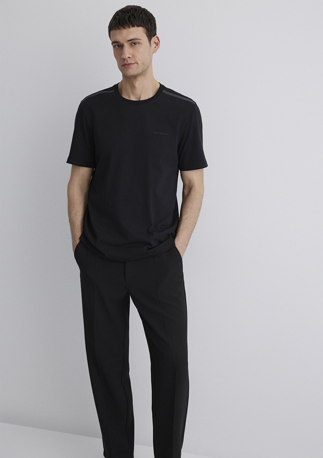  Mavi Mavi Black Siyah Tişört Regular Fit / Normal Kesim 0612689-900