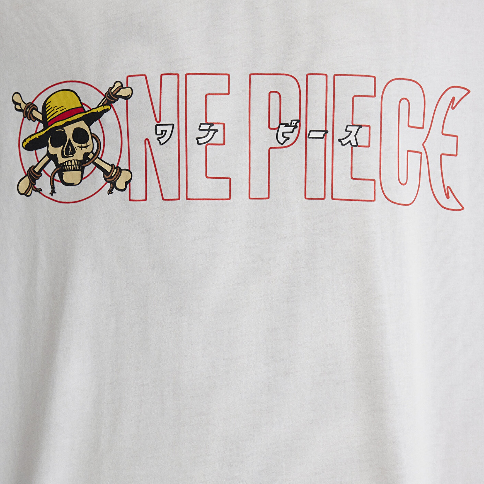 Mavi One Piece Baskılı Ekru Tişört Boxy Fit 0612663-70057