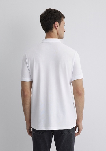  Mavi Beyaz Polo Tişört Regular Fit / Normal Kesim 0612651-620