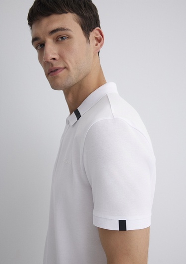  Mavi Beyaz Polo Tişört Regular Fit / Normal Kesim 0612651-620