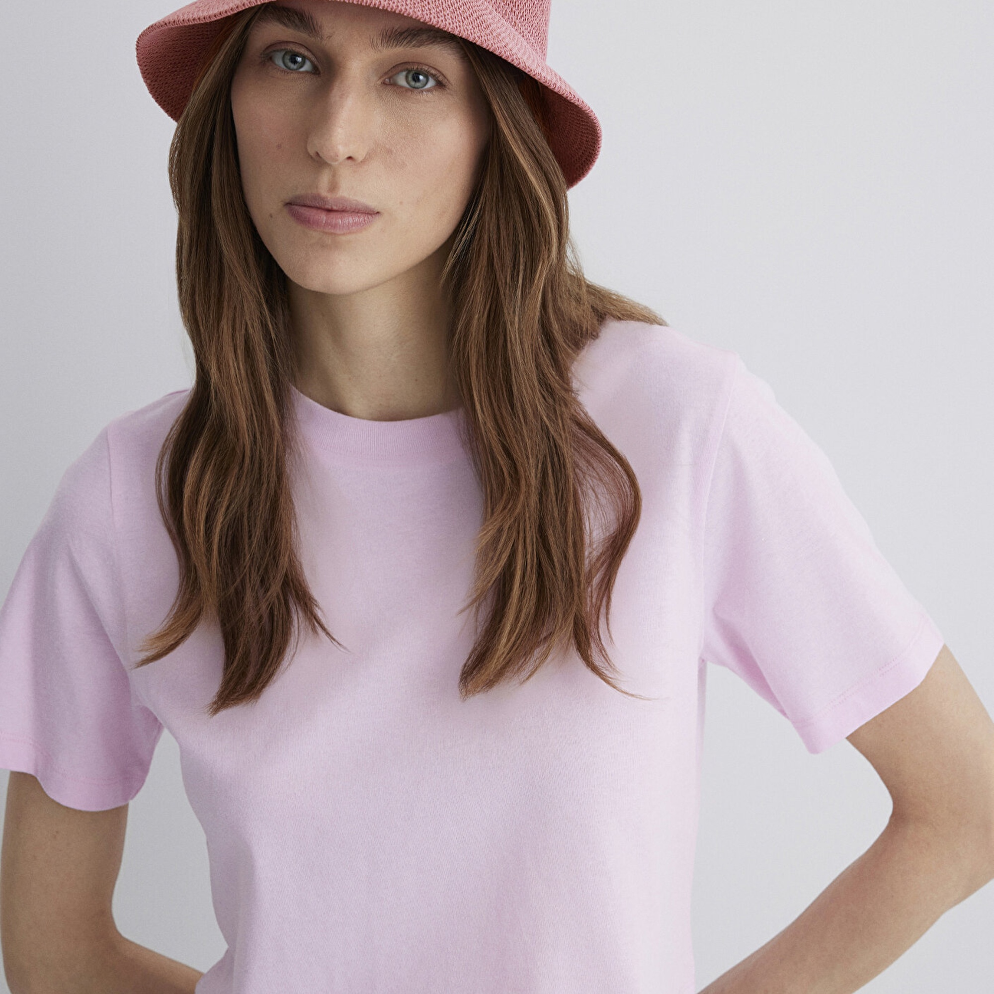 Mavi Pembe Bucket Şapka 1910080-71071