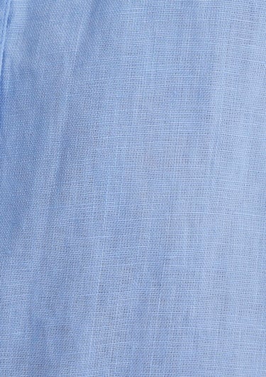  Mavi Mavi Keten Gömlek Loose Fit / Bol Rahat Kesim 1210747-80874