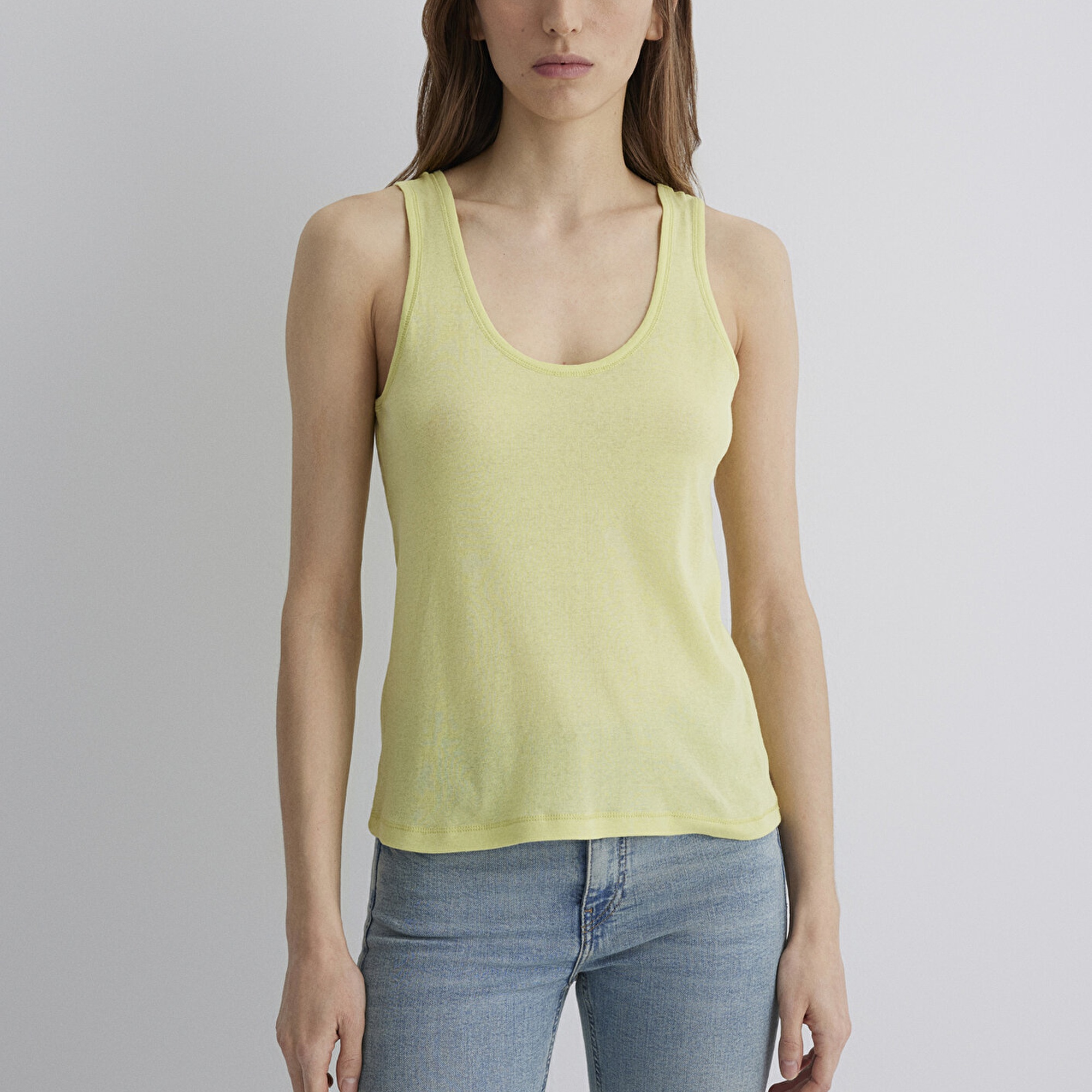 Mavi Sarı Atlet Slim Fit / Dar Kesim 1613211-71309