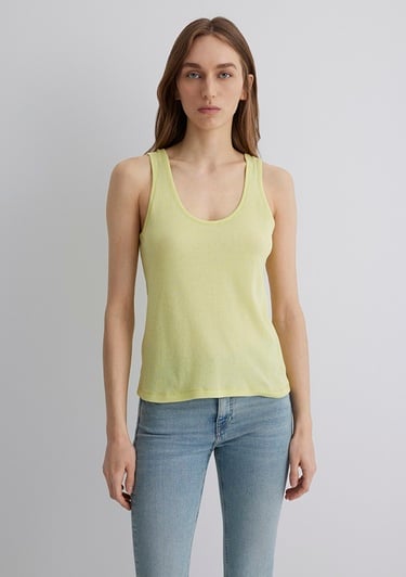  Mavi Sarı Atlet Slim Fit / Dar Kesim 1613211-71309